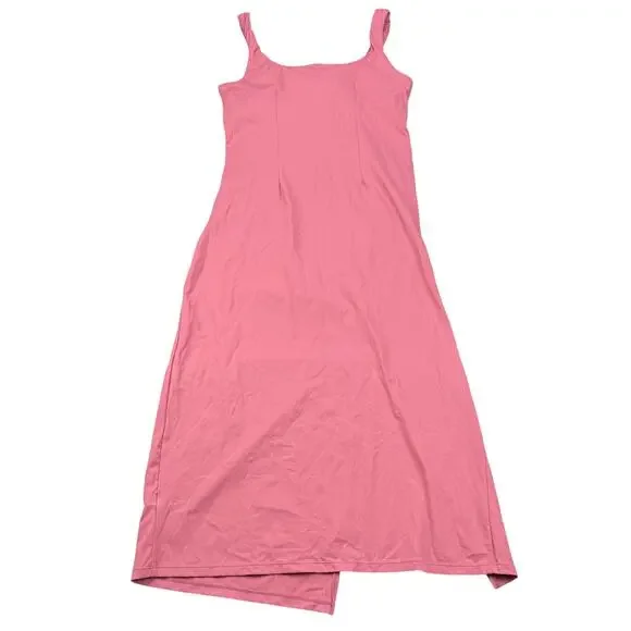 NWT HALARA Softlyzero Airy Square Neck Corset Ruched Bodycon Midi Dress Size M - Picture 6 of 8